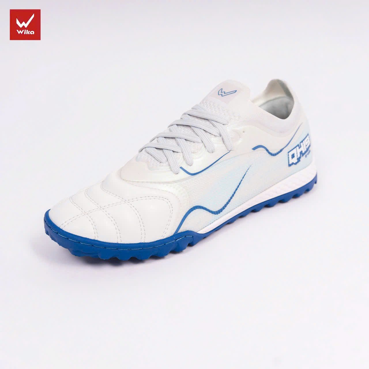 Giày Bóng Đá Wika QH19 Z-Vol Trắng Xanh