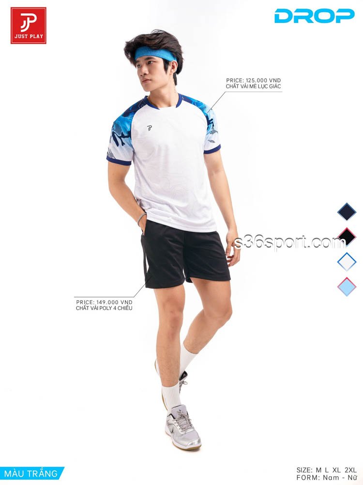 ao-cau-long-justplay-drop-nam-trang